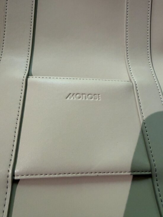Monos Metro Backpack Ivory Vegan Leather with Folio Kit main image 5